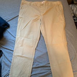 Womens Khaki Skinny Pants
